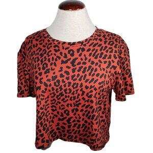 MM MM MM Animal Print Crop Top – Size L – NWT
